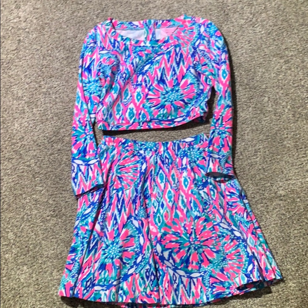 NWT Lilly Pulitzer cute skirt set size small